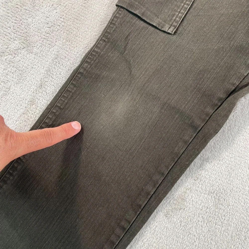 Todd Snyder Cargo Pants Men 28x31 Olive Green Twill Minimalist Military Designer